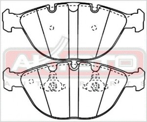 Колодки тормозные дисковые AKD-0336 AKYOTO