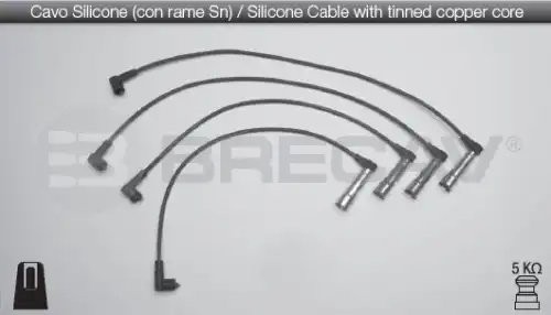 Провода высоковольтные системы зажигания (комплект) 01532 BRECAV