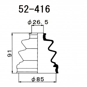 Пыльник ШРУСа 52416 1 56 MARUICHI