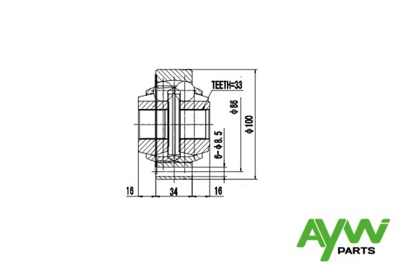 ШРУС AW1520016 AYWI PARTS