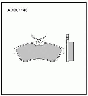 Колодки тормозные дисковые ADB01146 ALLIED NIPPON