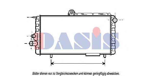 Радиатор охлаждения ДВС 010080N AKS DASIS