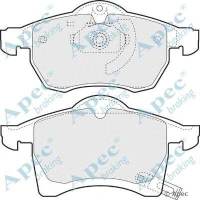 Колодки тормозные дисковые PAD1023 APEC BRAKING