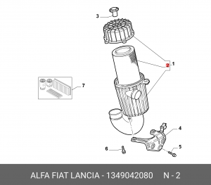 Фильтр воздушный 1349042080 ALFA FIAT LANCIA