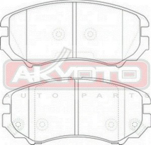 Колодки тормозные дисковые AKD-03773 AKYOTO
