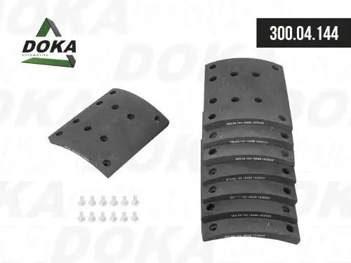 Накладки тормозные барабанных колодок (комплект) 30004144 DOKA