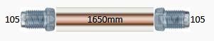 Трубка тормозная d=4.75mm Длинна 1650мм (Z-105/Z-105) AGWP012 AUTO GUR
