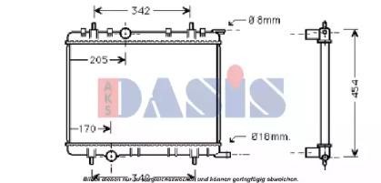 Радиатор охлаждения ДВС 061120N AKS DASIS
