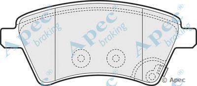 Колодки тормозные дисковые PAD1590 APEC BRAKING