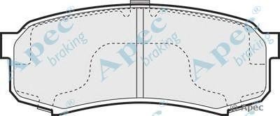 Колодки тормозные дисковые PAD822 APEC BRAKING
