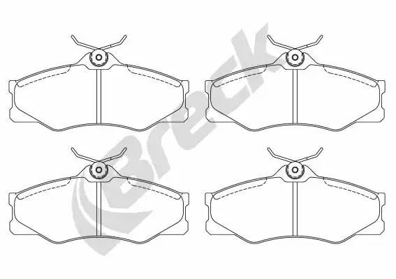 Колодки тормозные дисковые 209790070300 BRECK