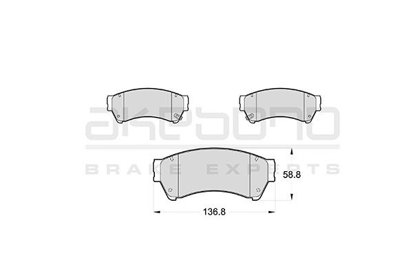 Колодки тормозные дисковые AN-759WK AKEBONO