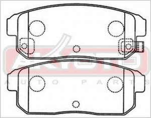 Колодки тормозные дисковые AKD-1088 AKYOTO