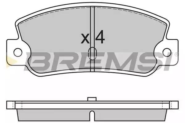 Колодки тормозные дисковые BP2212 BREMSI