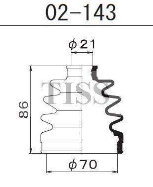 Пыльник ШРУСа 02143 1 56 MARUICHI