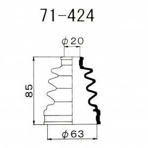 Пыльник ШРУСа внутреннего 71424 1 56 MARUICHI