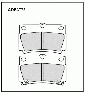 Колодки тормозные дисковые ADB3775 ALLIED NIPPON