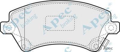 Колодки тормозные дисковые PAD1223 APEC BRAKING