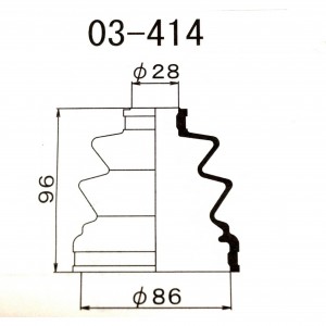 Пыльник ШРУСа 03414 1 56 MARUICHI