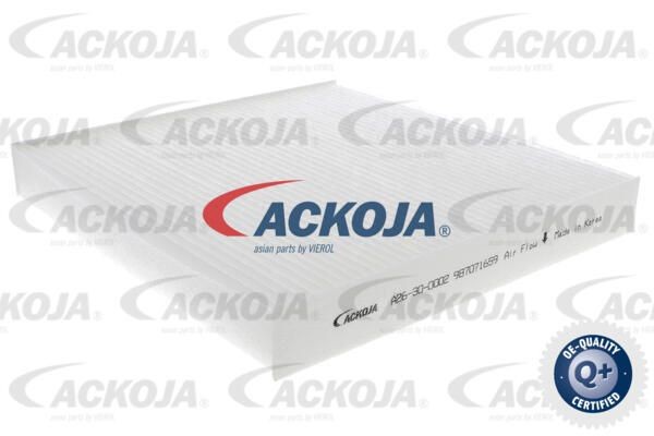 Фильтр салона A26-30-0002 ACKOJA