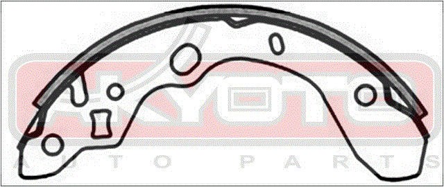 Колодки тормозные барабанные AKS-3394 AKYOTO