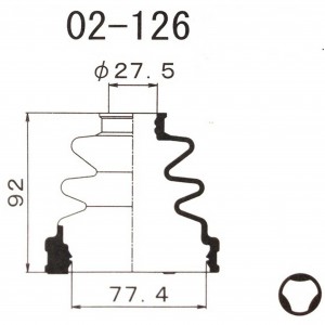 Пыльник ШРУСа 02126 1 56 MARUICHI
