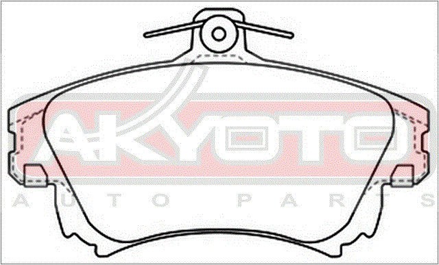Колодки тормозные дисковые AKD-3126 AKYOTO