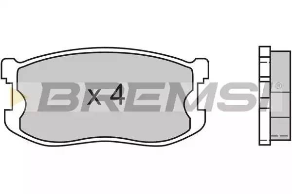 Колодки тормозные дисковые BP2405 BREMSI