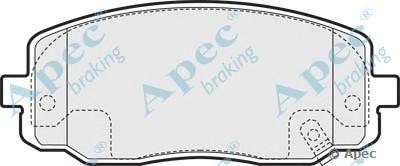 Колодки тормозные дисковые PAD1458 APEC BRAKING