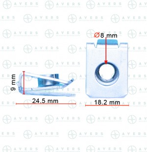 Пластина фиксации винта A0049941845AV AVERS