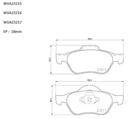 КОЛОДКИТОРМОЗНЫЕПЕРЕДНИЕРЕНО01-20505- ABP2013 AUTOMOTOR FRANCE