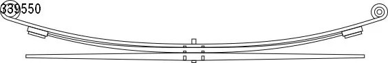 Рессора листовая 10.339.550.00 CS GERMANY