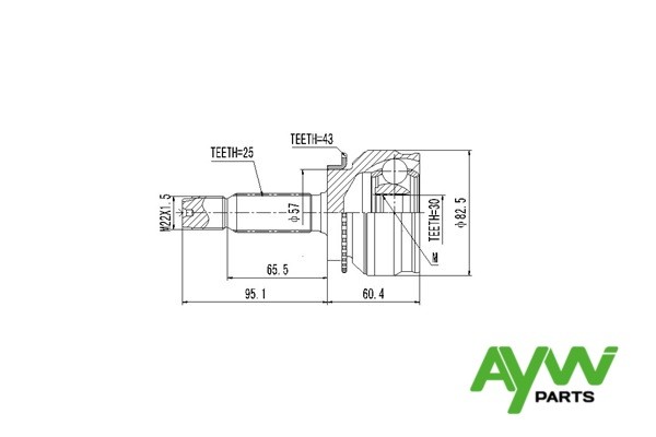 ШРУС AW1510155A AYWI PARTS