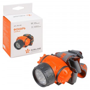 Фонарь налобный на батарейках LEDx19 AFL-19H-08 AIRLINE