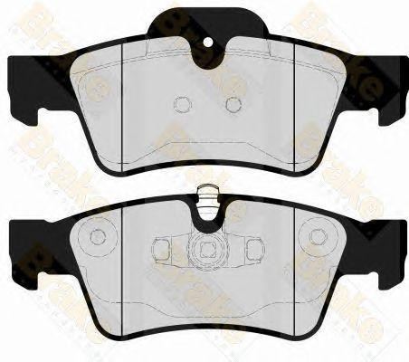 Колодки тормозные дисковые PA1676 BRAKE ENGINEERING