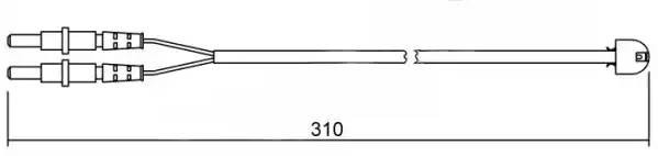 Датчик износа тормозных колодок WI0672 BREMSI