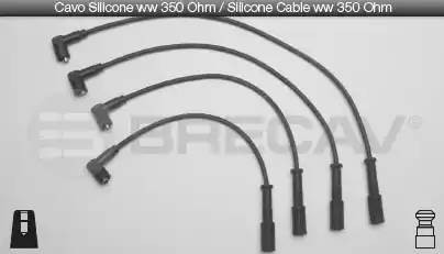 Провода высоковольтные системы зажигания (комплект) 07522 BRECAV