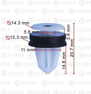 Клипса крепежная LR013135 AVERS