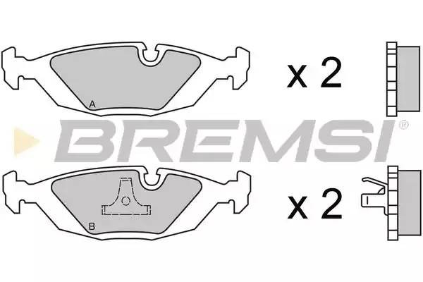 Колодки тормозные дисковые BP2236 BREMSI