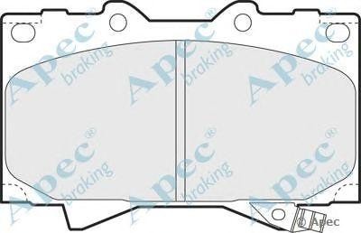 Колодки тормозные дисковые PAD1076 APEC BRAKING