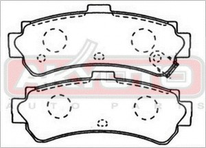 Колодки тормозные дисковые AKD-1362 AKYOTO