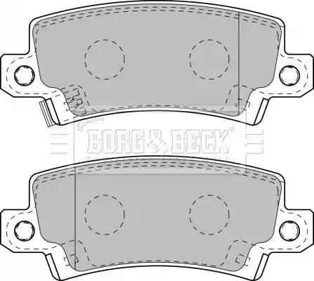 Колодки тормозные дисковые BBP1770 BORG BECK