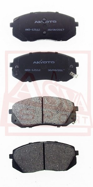 Колодки тормозные дисковые AKD-12112 AKYOTO