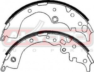 Колодки тормозные барабанные AKS-08030 AKYOTO