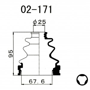 Пыльник ШРУСа 02171 1 56 MARUICHI