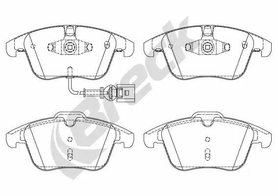 Колодки тормозные дисковые 24333 00 701 10 BRECK