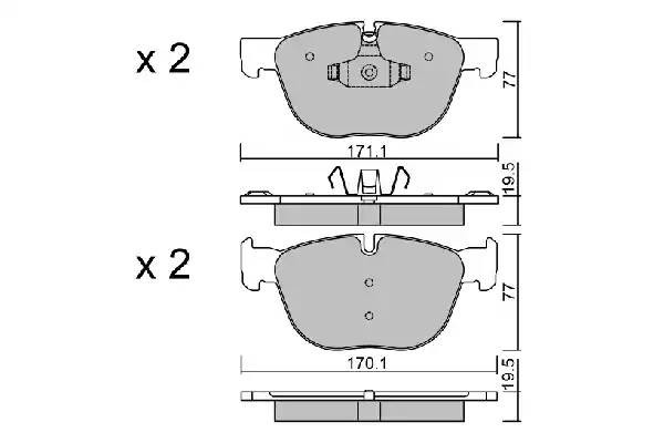 Колодки тормозные дисковые BPBM-1010 AISIN