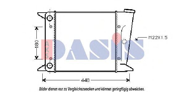 Радиатор охлаждения ДВС 040110N AKS DASIS