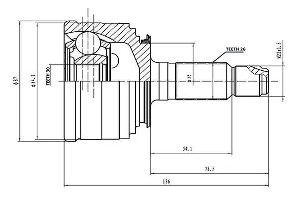 ШРУС AW1510200 AYWI PARTS