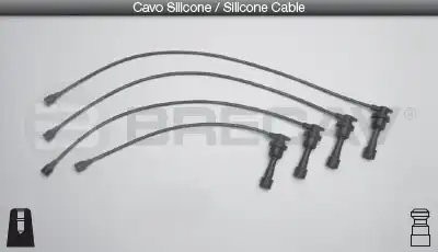 Провода высоковольтные системы зажигания (комплект) 28506 BRECAV